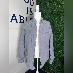Tommy Hilfiger Blue Gingham Button-Down Shirt